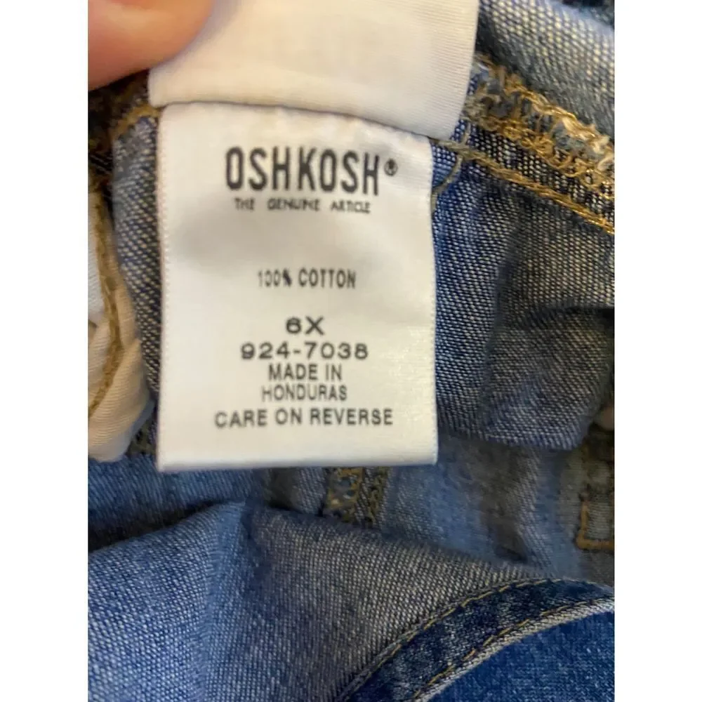 Oshkosh denim dress 6x‎